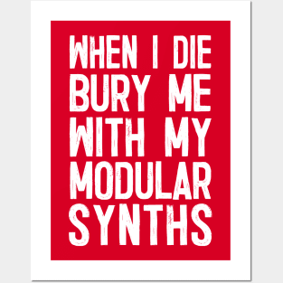 When I Die Bury Me With My Modular Synths Posters and Art